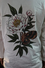 Load image into Gallery viewer, Moth and Peony long sleeve t
