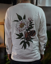 Load image into Gallery viewer, Moth and Peony long sleeve t