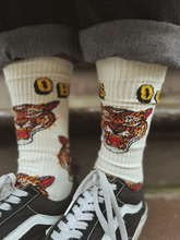 Load image into Gallery viewer, OLD BONES SOCIETY Tiger head socks
