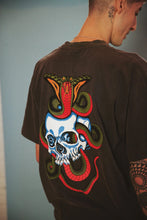Load image into Gallery viewer, OLD BONES SOCIETY Cobra Skull t-shirt
