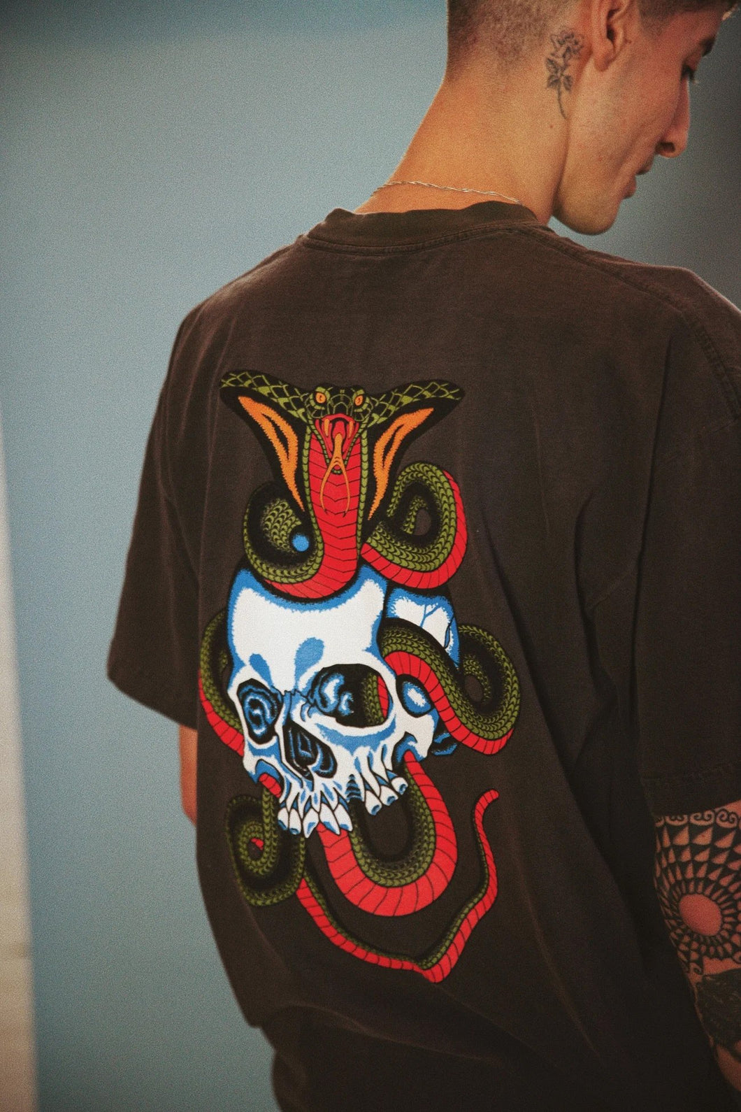OLD BONES SOCIETY Cobra Skull t-shirt